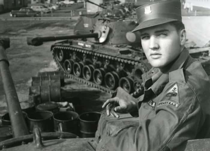 Elvis Presley drafted for the Army